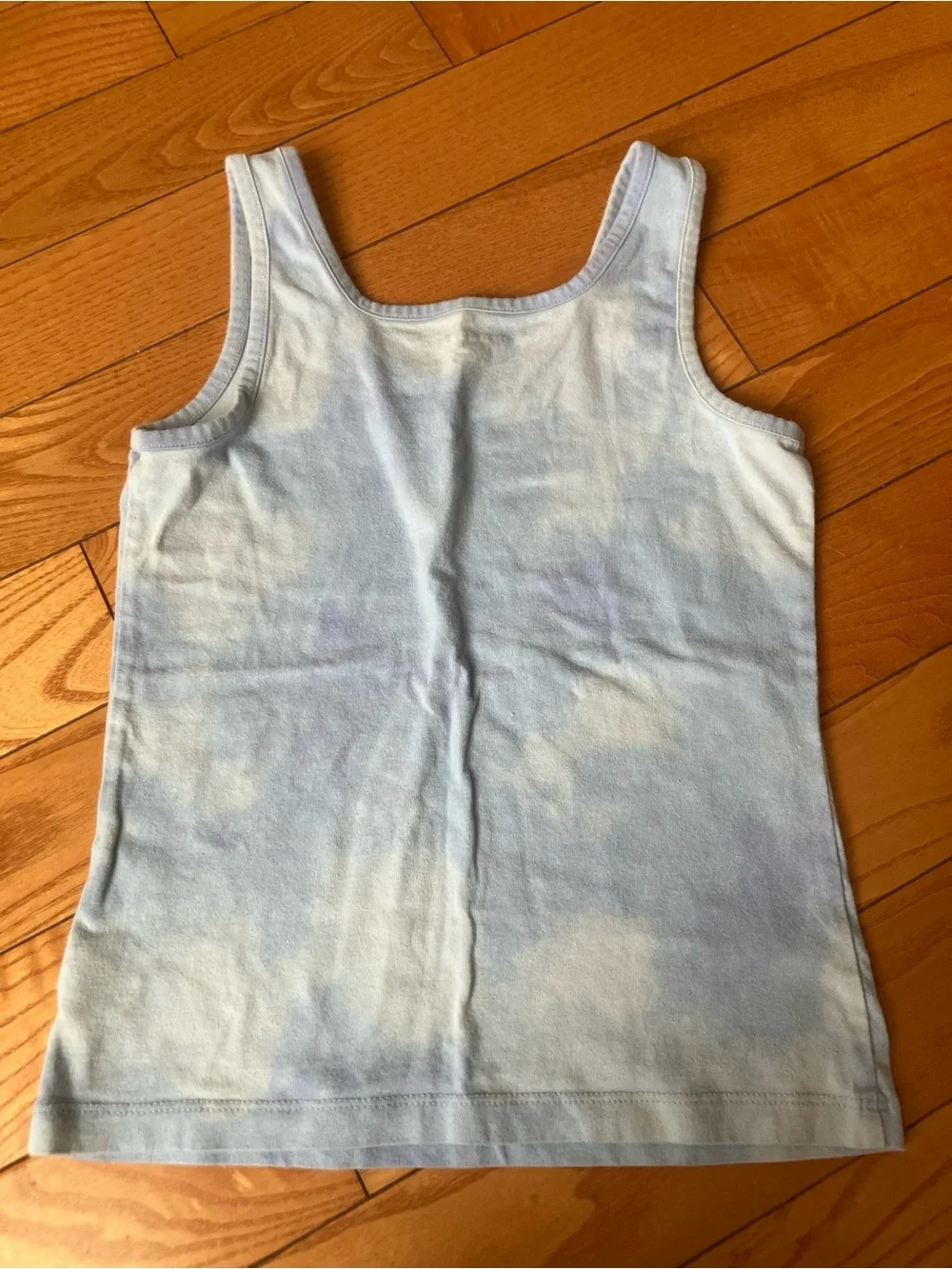 Girls Light Blue Tie-Dye Tank Top